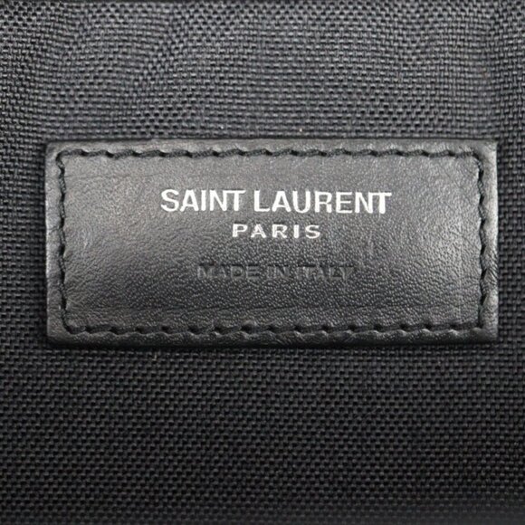 YVES SAINT LAURENT Black Leather Backpack - Picture 4 of 5